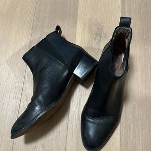 Madewell black ankle booties
